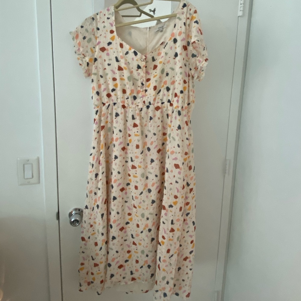 Madewell Midi Dress in Terrazzo